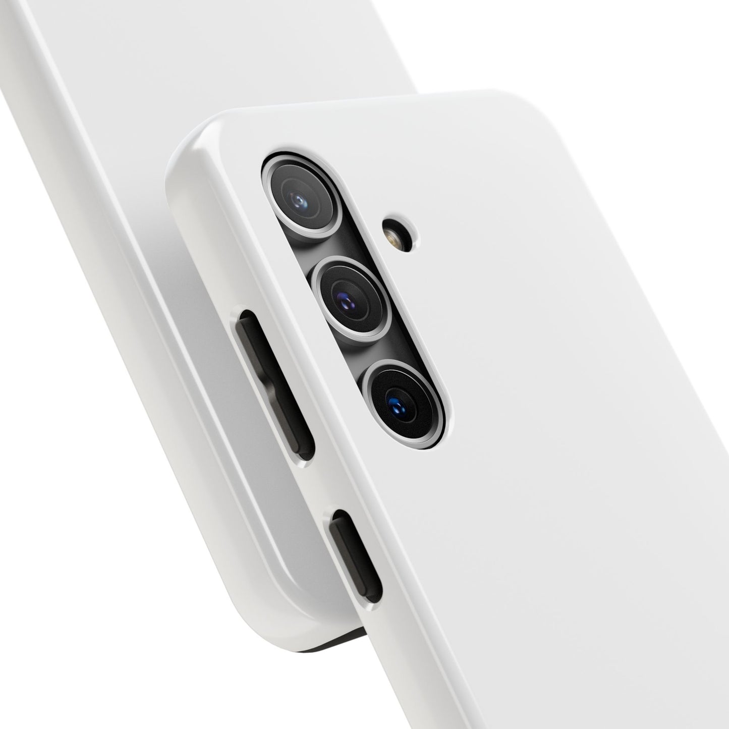 Tough Phone Case — Slim White Protective Case with Gold 'TRILLION' Accent