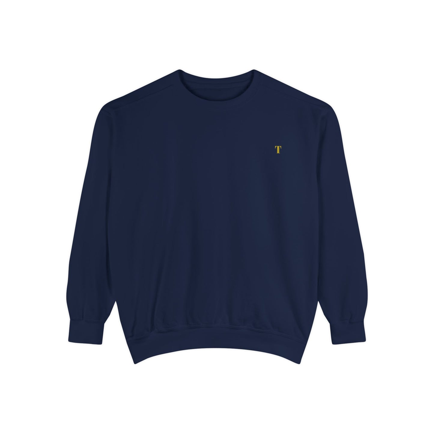 Embroidered Minimalist Crewneck Sweatshirt