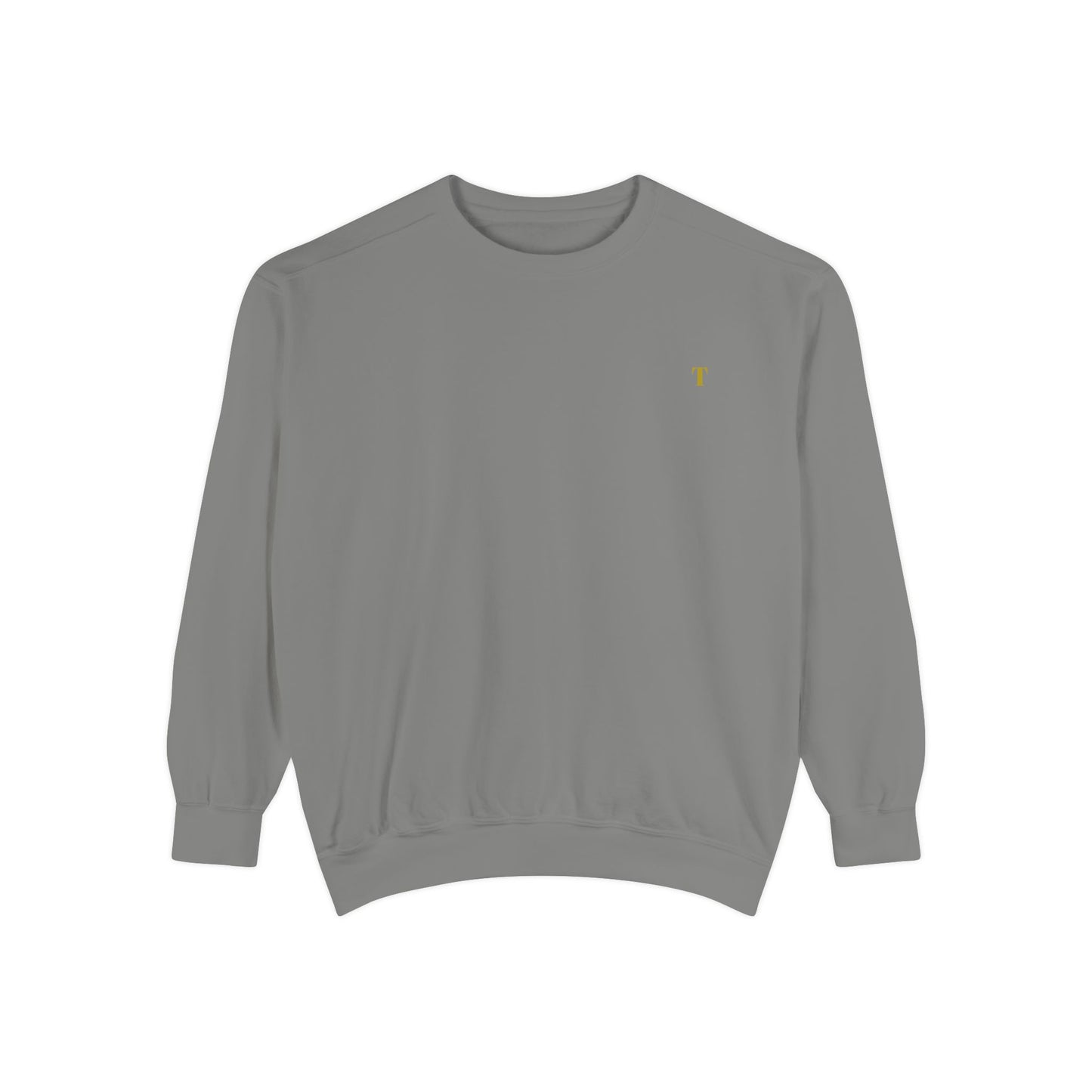 Embroidered Minimalist Crewneck Sweatshirt