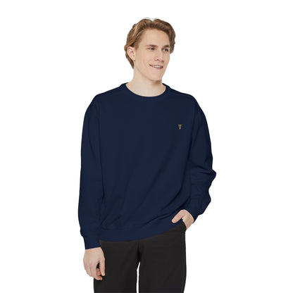 Embroidered Minimalist Crewneck Sweatshirt