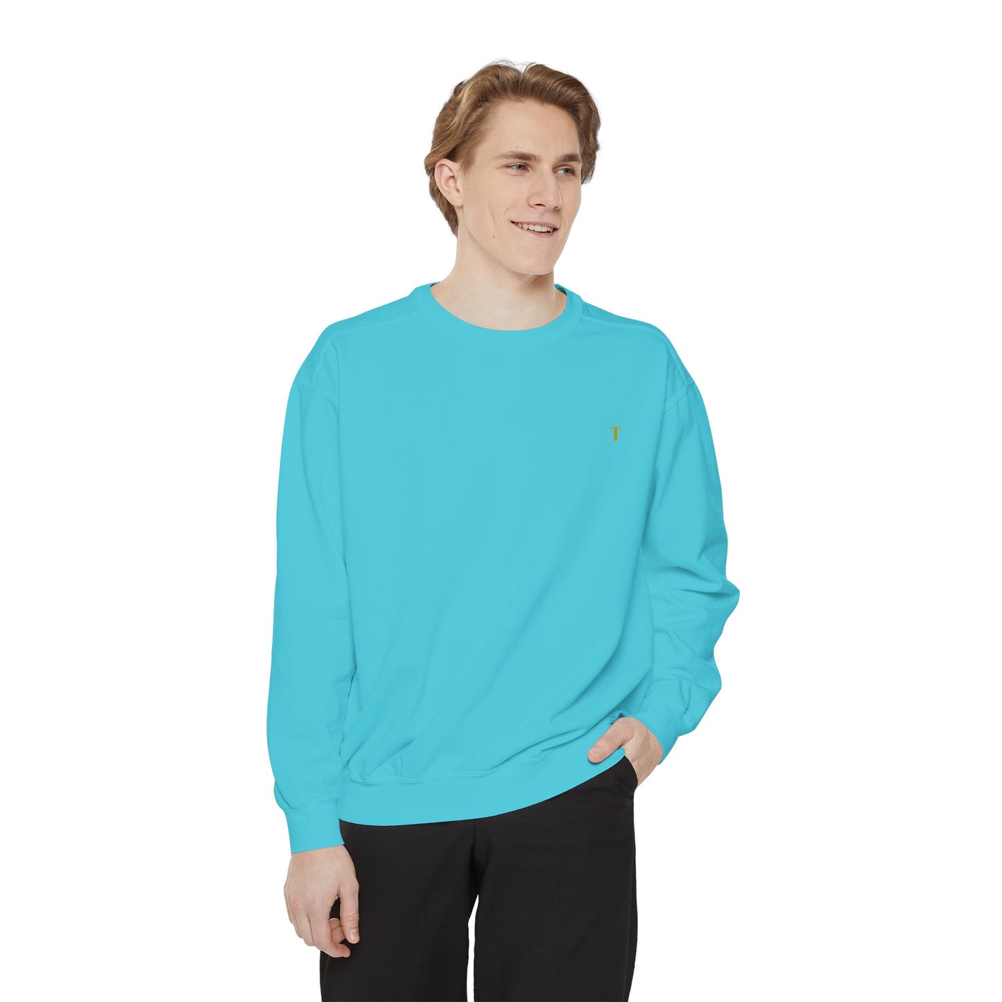 Embroidered Minimalist Crewneck Sweatshirt