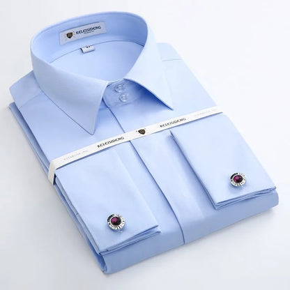 Camisa Social Masculina com Punho Francês