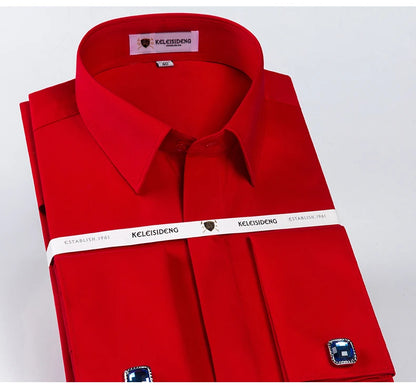 Camisa Social Masculina com Punho Francês