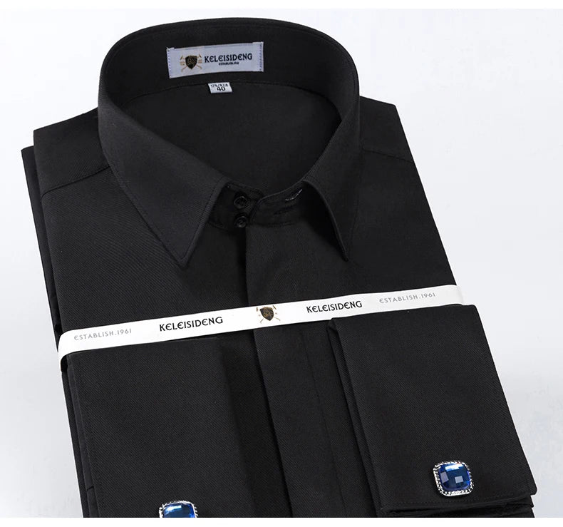 Camisa Social Masculina com Punho Francês