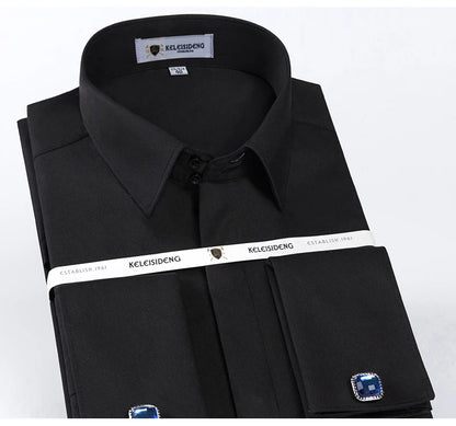 Camisa Social Masculina com Punho Francês