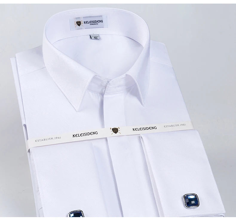 Camisa Social Masculina com Punho Francês