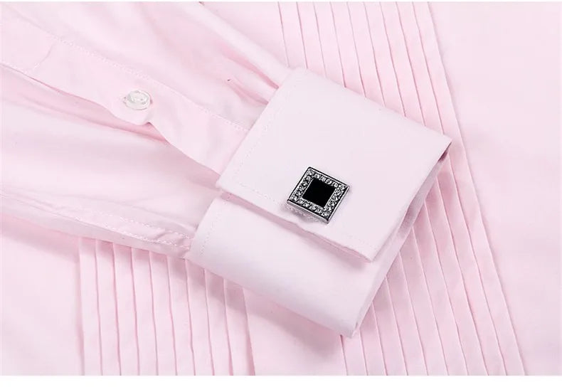 Camisa Masculina de Smoking punho Francês