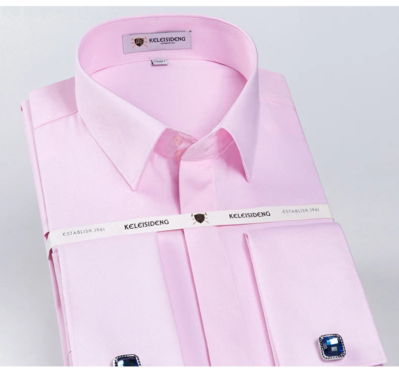 Camisa Social Masculina com Punho Francês