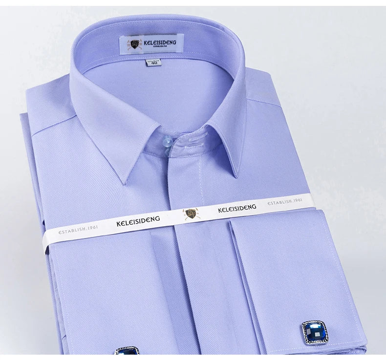 Camisa Social Masculina com Punho Francês