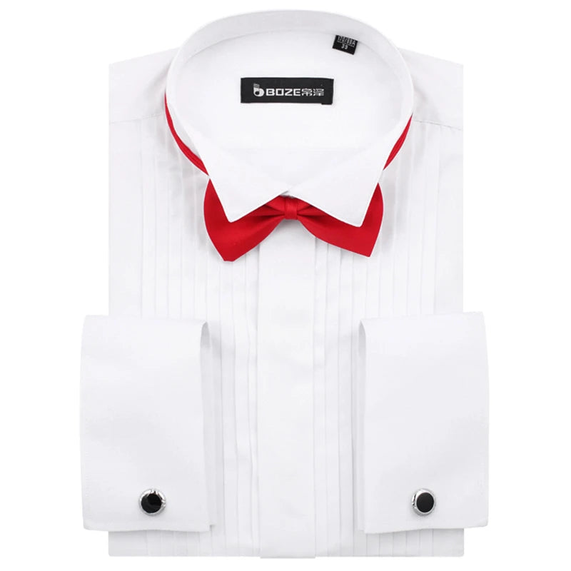 Camisa Masculina de Smoking punho Francês