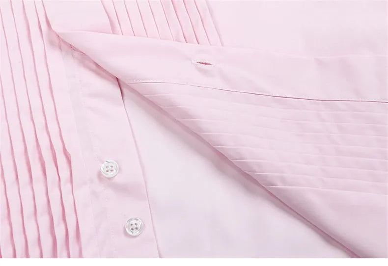 Camisa Masculina de Smoking punho Francês