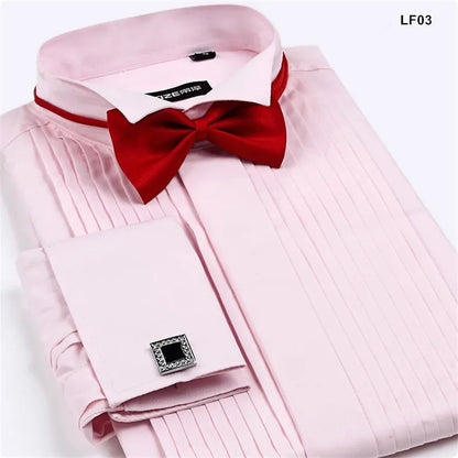 Camisa Masculina de Smoking punho Francês