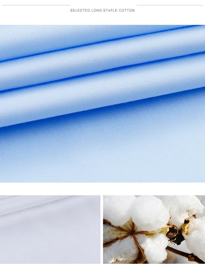 Camisa masculina de algodão com gola alta