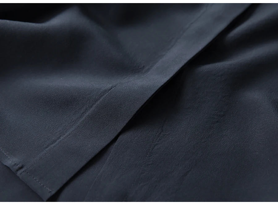 camisas de vestido de seda feminina