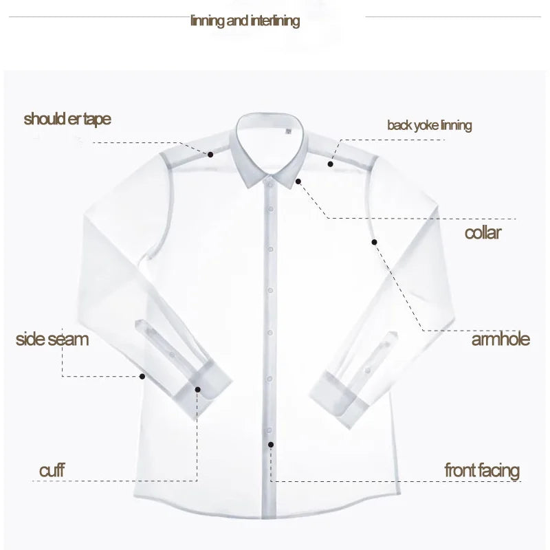 Camisa Social Masculina com Punho Francês